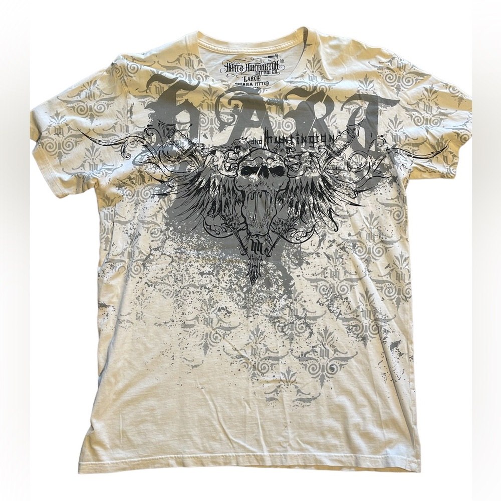 NWoT Hart and Huntington Clothing Co. Skull Tattoo premium Fit T-shirt Sz L
